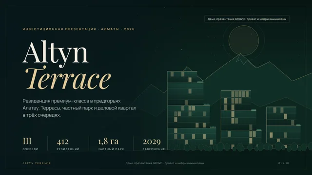 Презентация: Резиденция Altyn Terrace